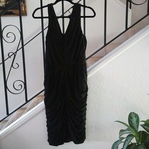 HALSTON HERITAGE Draped V-Neck Dress Size 10.